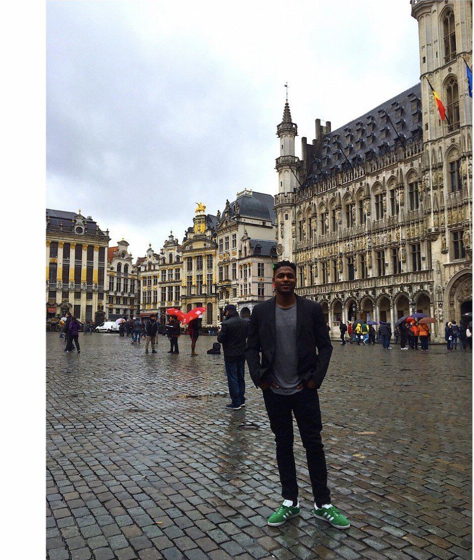 Brian Mays at Grand Place, Brussels, Belgium